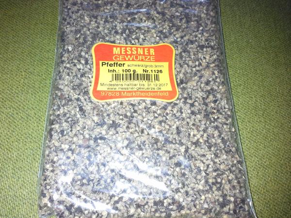 Pfeffer schwarz grob 3 mm 100 g